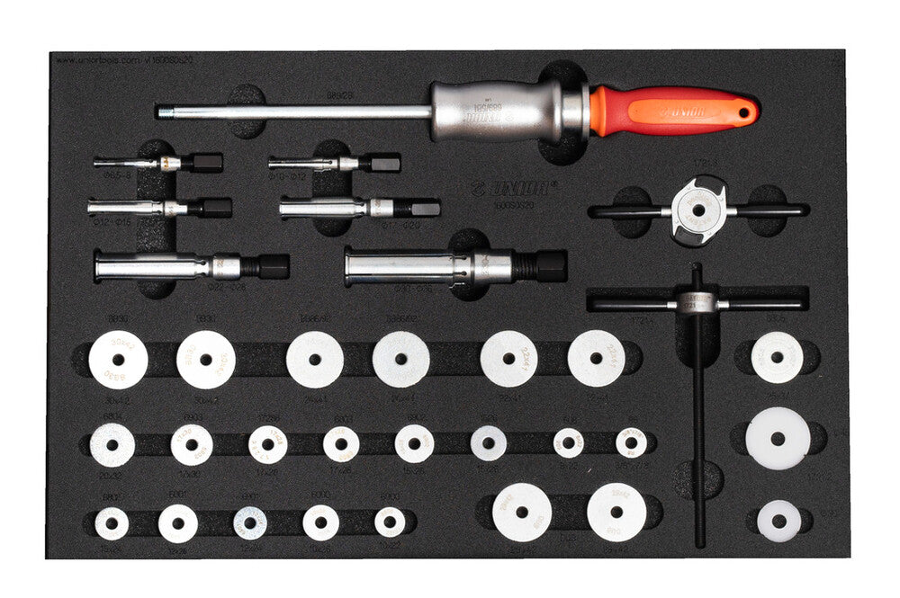 Bearing service tool tray