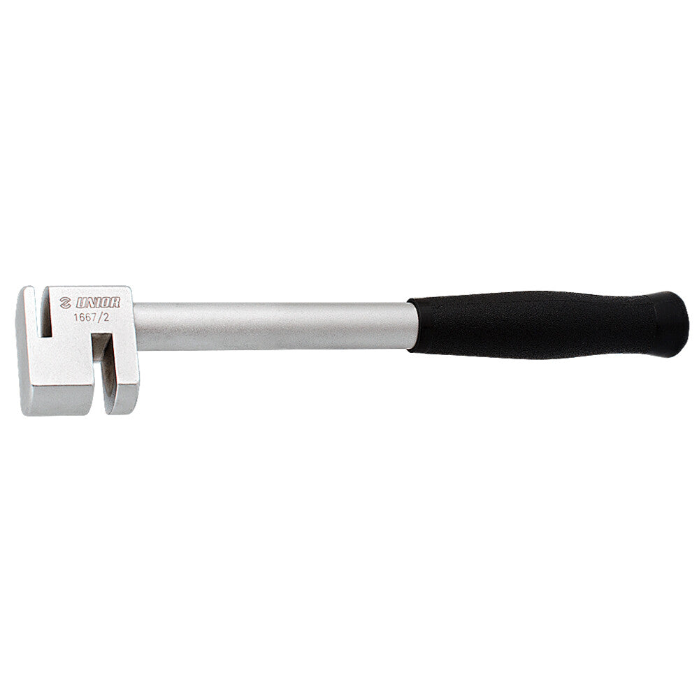 Chain ring truing fork