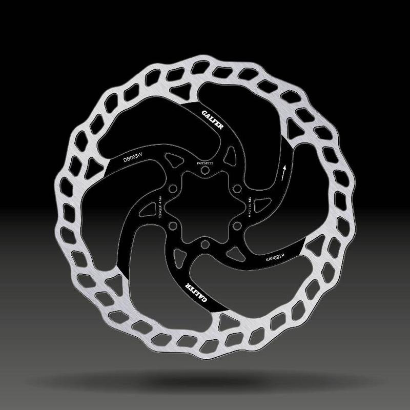 Galfer Wave MTB Brake Rotor, 6 Bolt, 1.8mm Thickness, 180mm