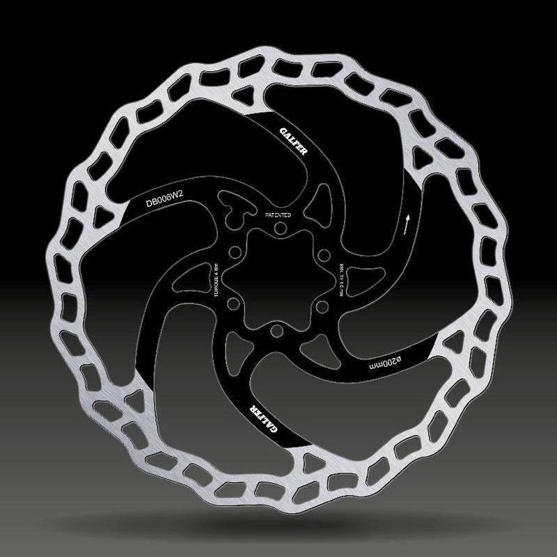 Galfer Wave MTB Brake Rotor, 6 Bolt, 2.0mm Thickness, 200mm