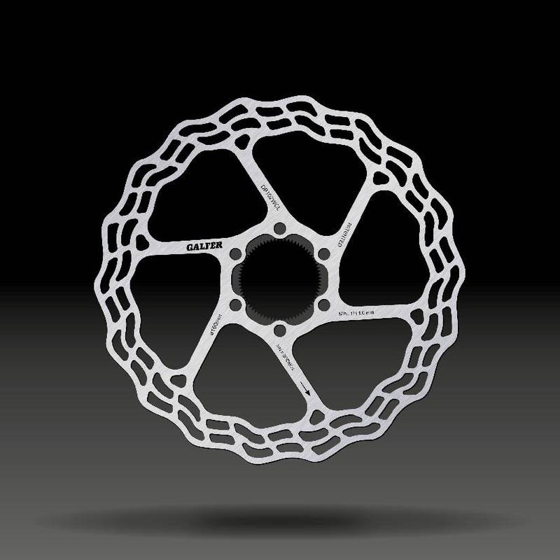 Galfer Wave Road / Gravel Brake Rotor, Center Lock, 1.8mm Thickness, 160mm