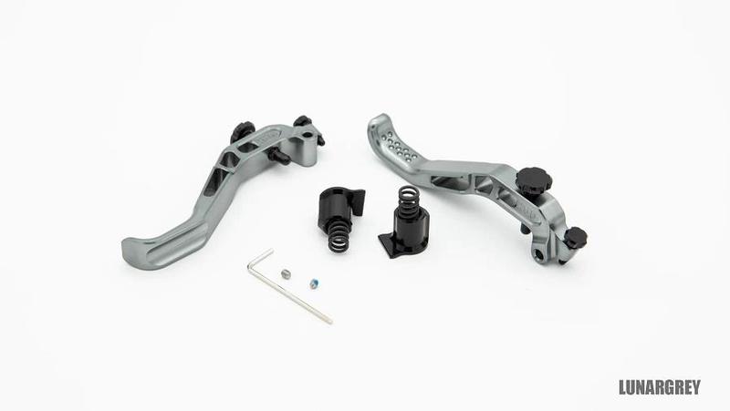 Oak Components Root Lever Pro, Magura Brakes, 2 Lever Set, Lunar Gray