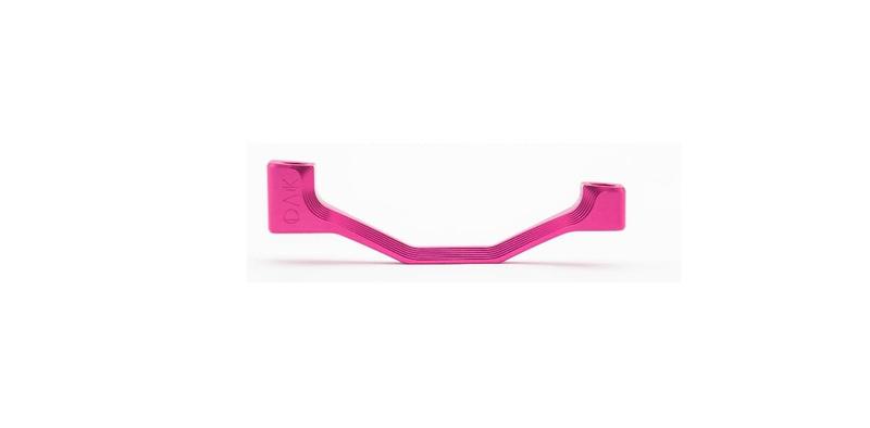 Oak Components Plasmadapt Brake Adapter, Post Mount, +20mm, Pink (incl. Titanium Mounting Hardware)