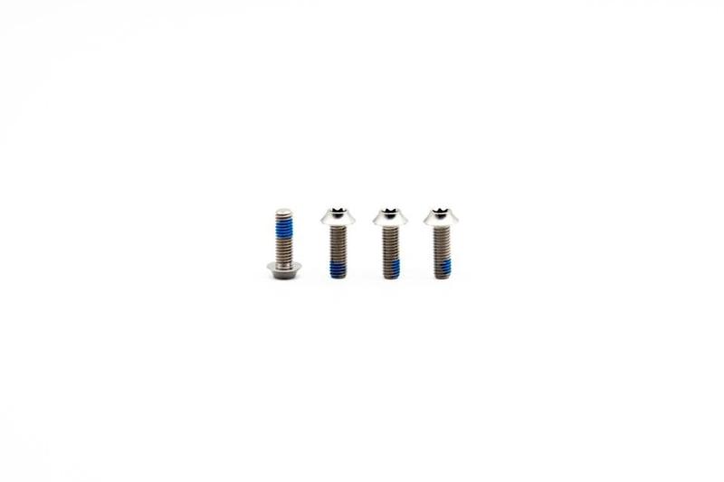 Oak Components Titanium Screw Set, M5 x 15mm, 4 pieces, Raw (for Water Bottle Holder)