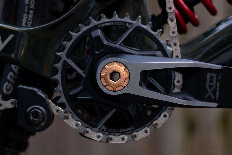 Oak Components Crank Ejector Cap Set, Copper (Fits SRAM Dub Cranksets, M18 / M30LH)