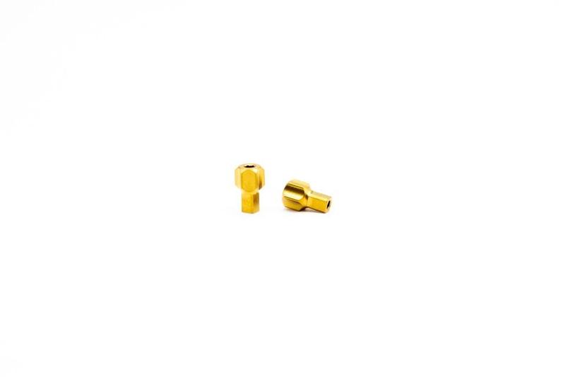 Oak Components Titanium Adjustment Screws for SRAM Brakes. 2 pieces, Gold