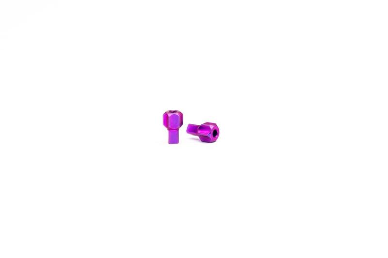 Oak Components Titanium Adjustment Screws for SRAM Brakes. 2 pieces, Purple