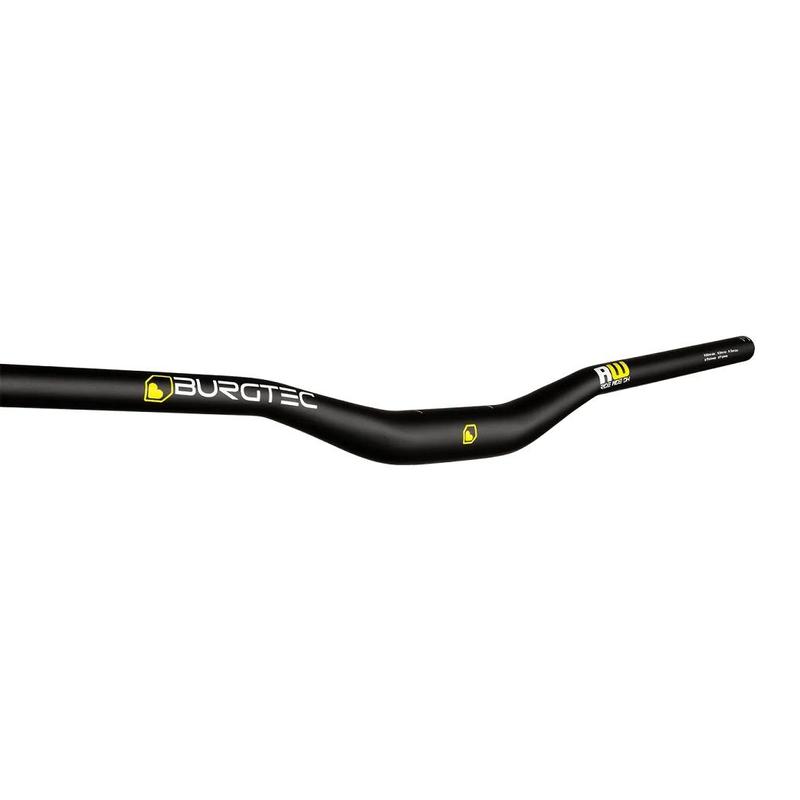 Burgtec Ride Wide Alloy DH Handlebar, 30mm Rise, 35mm Clamp, 800mm Width, Black