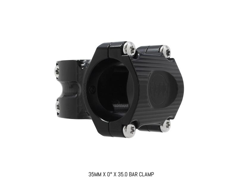 Paul Components Boxcar Stem, 0° rise x 35mm length x 35.0mm clamp, Black