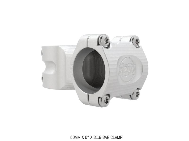Paul Components Boxcar Stem, 0° rise x 50mm length x 31.8mm clamp, Silver