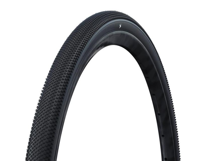 Schwalbe G-One Allround Tire, 700 x 35c (35-622), Black, RaceGuard, Tubeless Ready, Addix Green, Folding