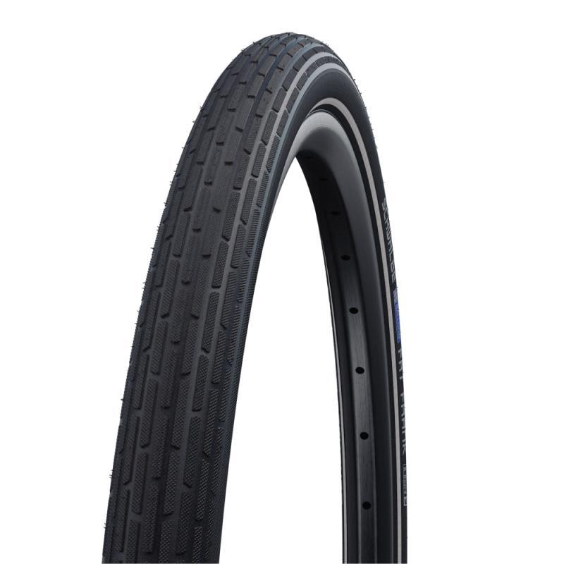 Schwalbe Fat Frank Tire, 26 x 2.35 (60-559), Black, Reflective Strip, Kevlar Guard, Wire
