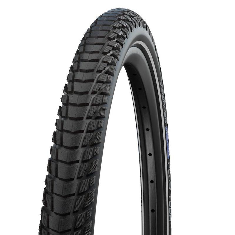 Schwalbe Marathon Plus Tour Tire, 29 x 2.15 (55-622), Black w/Reflective Strip, Smart DualGuard, Addix E, Wire