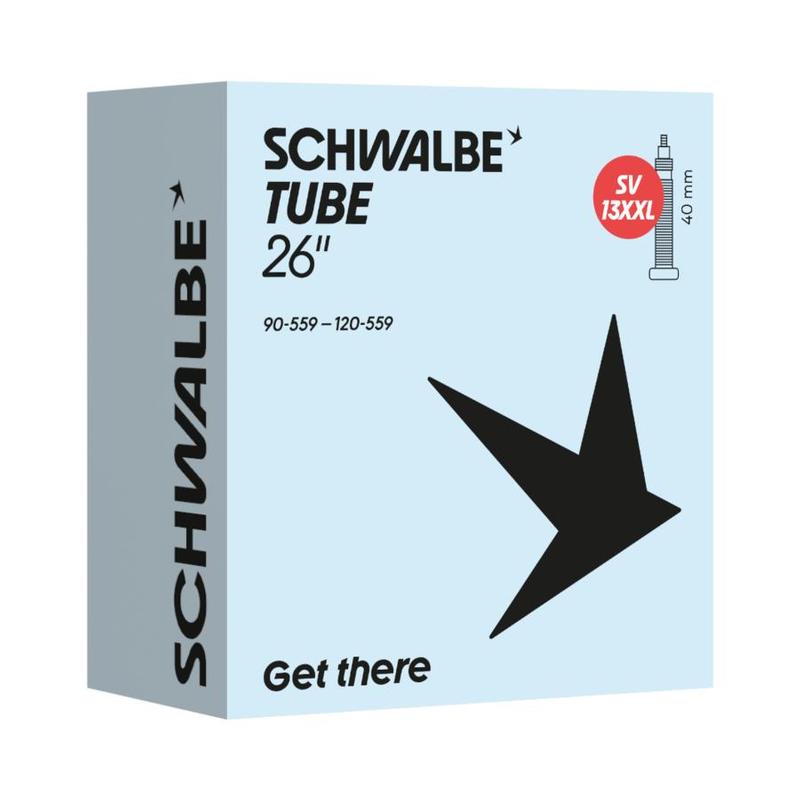 Schwalbe Tube SV 13 XXL, 26 x 3.5-4.8", 40mm Presta Valve /each (FATBIKE)