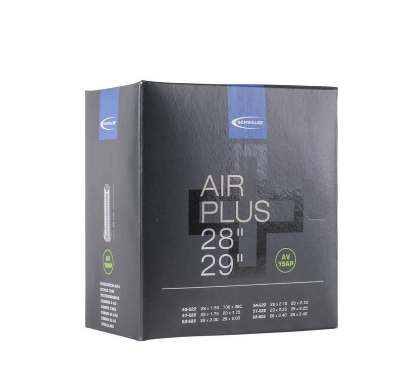 Schwalbe Air Plus Tube 19AP AV, 700 x 40/62c (29" x 1.5-2.4), 40mm Schrader Valve /each