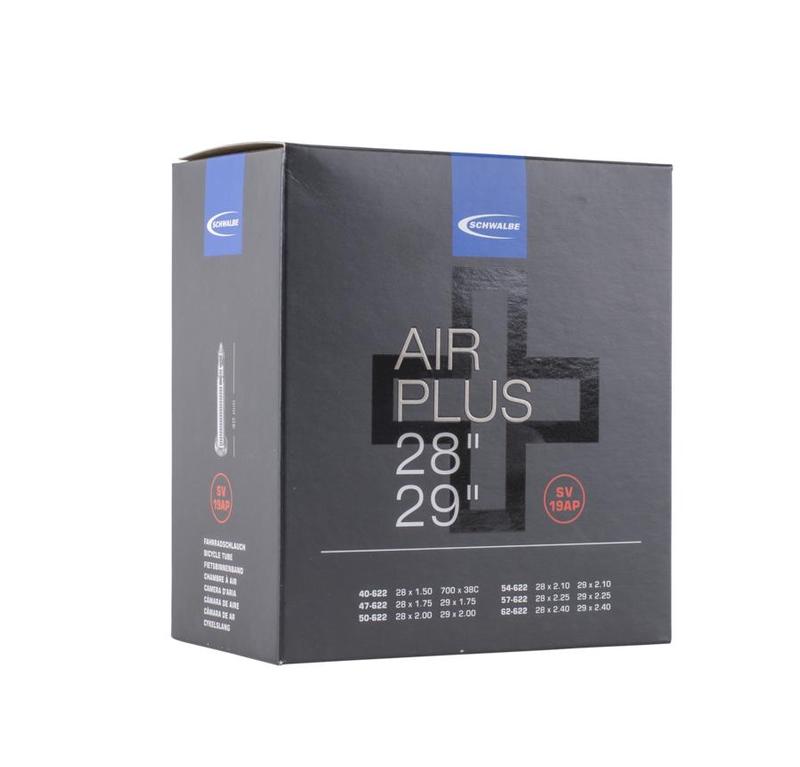 Schwalbe Air Plus Tube 19AP SV, 700 x 40/62c (29" x 1.5-2.4), 40mm Presta Valve /each