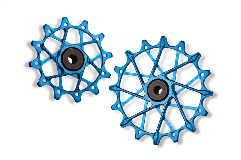 Garbaruk Derailleur Pulleys, 14/16T, SRAM Eagle Transmission, 12 Speed, Blue