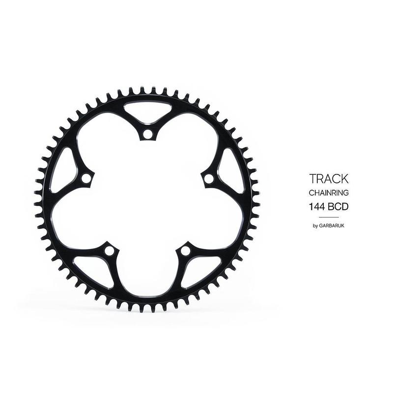 Garbaruk Track Chainring, 5 Bolt 144 BCD, Round