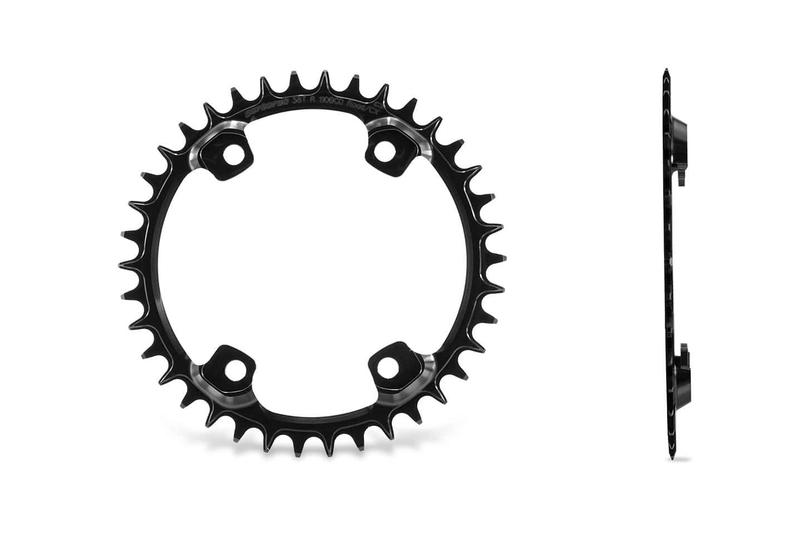 Garbaruk Road / CX / Gravel Chainring, Shimano GRX, 0.5mm Offset, Round, 48T, Black