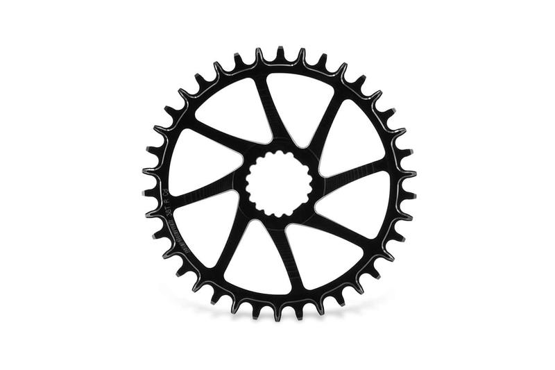 Garbaruk Chainring, Garbaruk Road / Gravel Crankset, Direct Mount, Round, 46T, Black