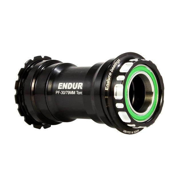 Enduro TorqTite Stainless Steel Angular Contact Bottom Bracket, BBRight to 24mm, Black