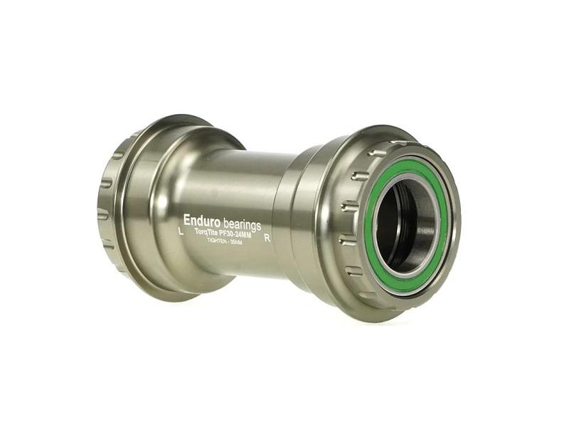 Enduro Torqtite Bottom Bracket, PF30 Frameset Spindle, Stainless Steel Radial Bearings