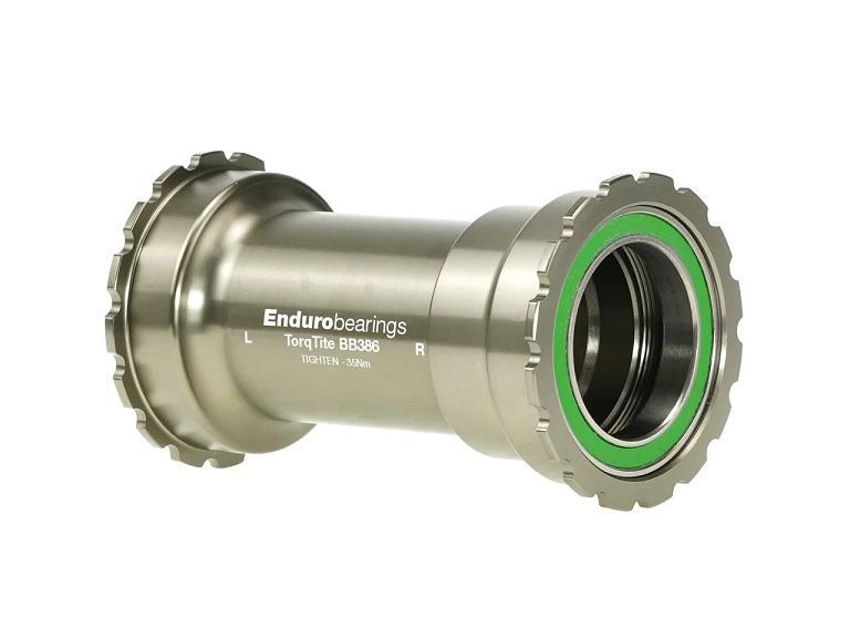 Enduro Torqtite Bottom Bracket, BB386 Frameset Spindle, Stainless Steel Radial Bearings