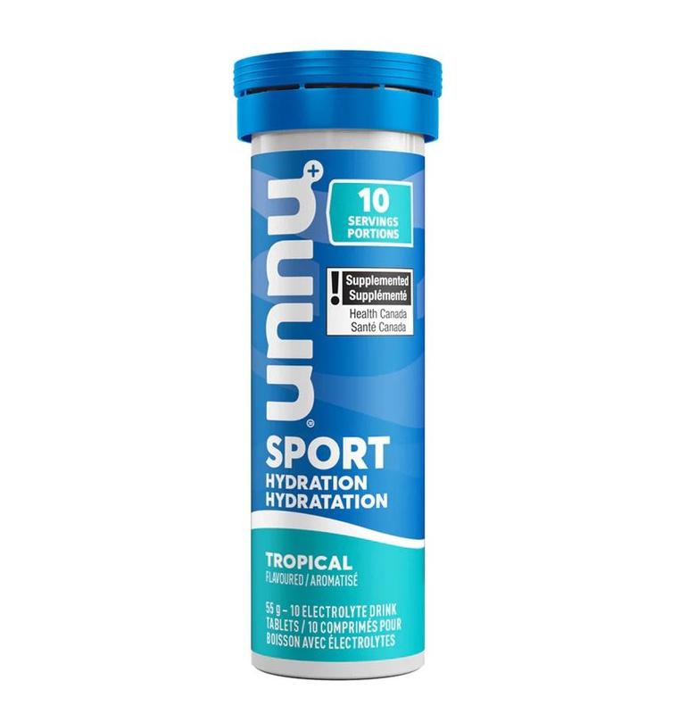 Nuun Sport Hydration Tablets, Tropical, Box of 8 Tubes (10 tablets per tube)