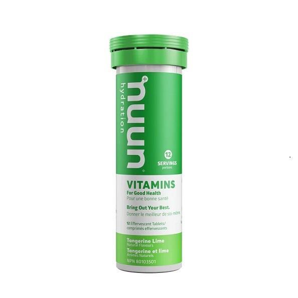 Nuun Vitamins Hydration Tablets, Tangerine Lime, Box of 8 Tubes (12 tablets per tube)