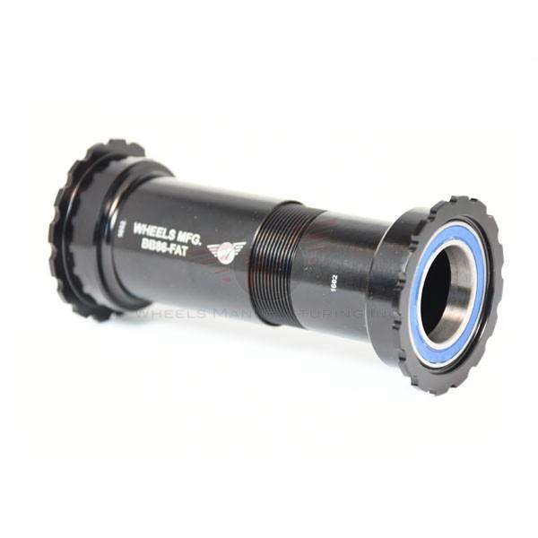 Wheels Manufacturing Bottom Bracket, PF24 Threaded FatBike (121/132mm), ABEC-3 Steel, 22/24mm SRAM, Black