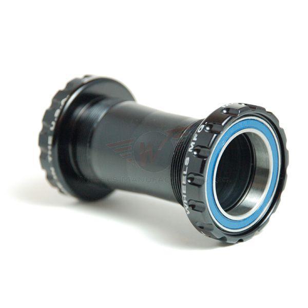 Wheels Manufacturing Bottom Bracket, BSA Threaded to 30mm, ABEC-3, Steel, Black
