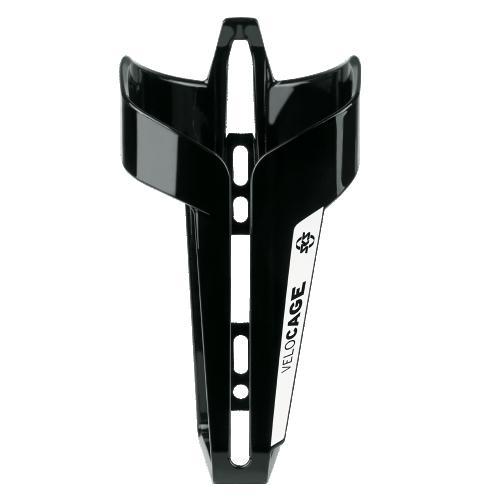SKS VeloCage Waterbottle Cage, Glossy Black & White /each
