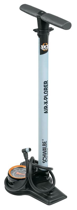 SKS Air X-Plorer 10.0 Floor Pump, Clik Tec, Schwalbe Edition (Max 145 PSI)