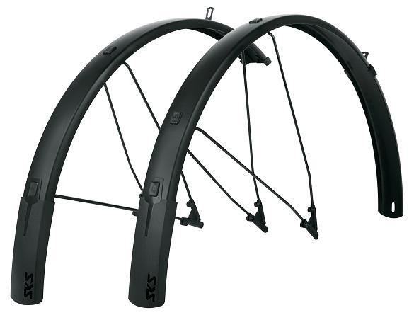 SKS Fender, B56 Bluemels Style, 700 x 38 - 47c, Matte Black, Set