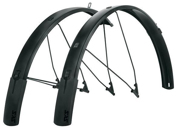 SKS Fender, B65 Bluemels Style, 27.5/29/700 x 1.75-2.25, Matte Black, Set