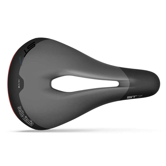 Selle Italia, ST 7 Vision Superflow, Saddle, 250 x 165mm, Unisex, 395g, Black/Hi-Viz