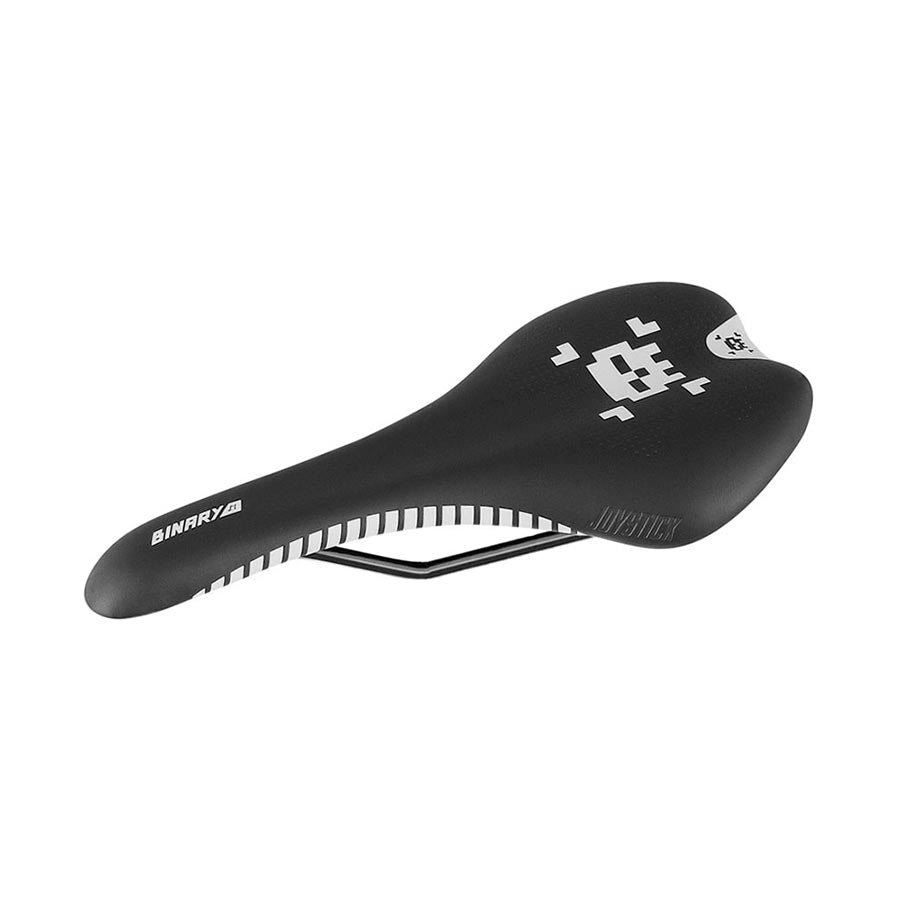 Joystick Components, Binary Wht Graphic, Saddle, Unisex, Black