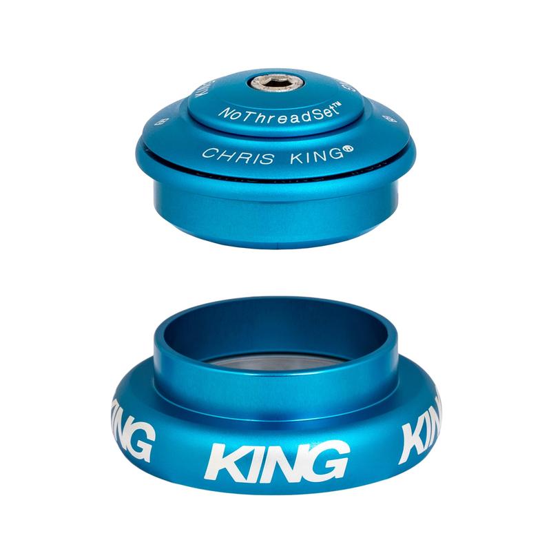 Chris King InSet 7 Headset, Matte Turquoise (44mm Straight Headtube, w/Tapered steerer)