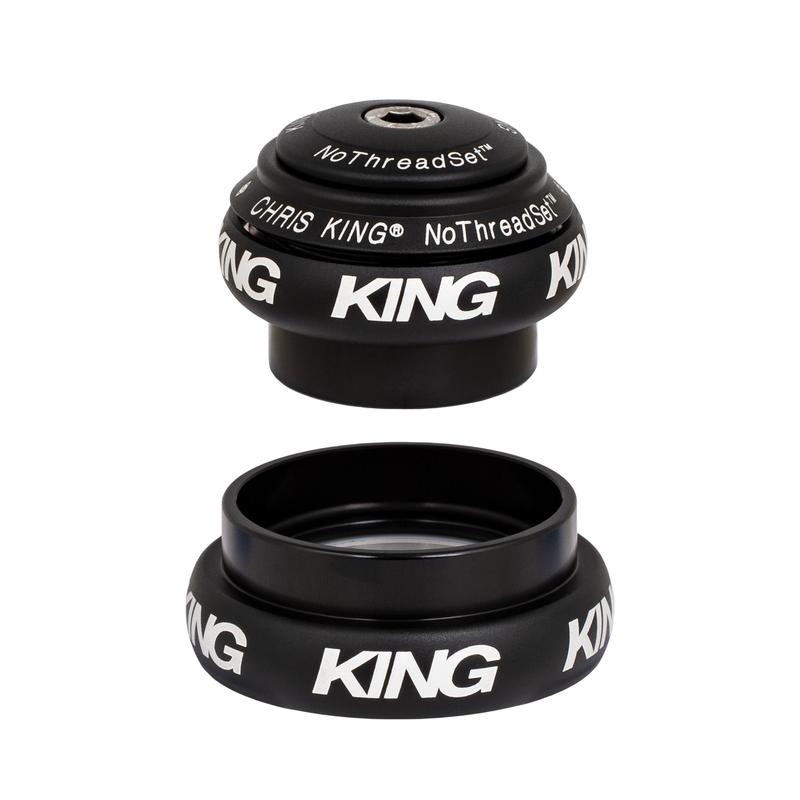 Chris King NoThreadSet Headset Tapered 34/44mm, for Tapered 1-1/4" steerer, Matte Black
