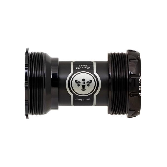 Chris King T47A Threadfit Bottom Bracket, 30mm Spindle, Black