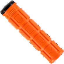 Oury MTB Single Compound V2 Lock On Grips, Single Clamp, Blaze Orange
