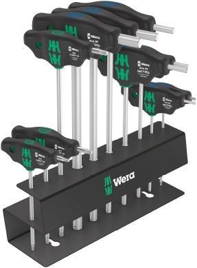 Wera Tools Bicycle Set 6 (10 Piece T-Handle Set w/Metal Rack)