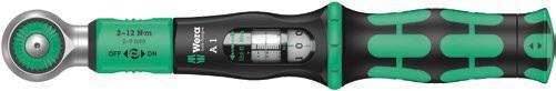 Wera Tools Safe Torque A1 Torque Wrench, 1/4" Square Head Drive, 2-12 Nm