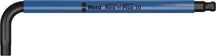 Wera Tools Hex Plus Long Arm L-Key, Blue, 10mm