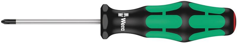 Wera Tools Kraftform Plus Lasertip Screwdriver, Phillips PH0 Tip, 100mm Shaft Length