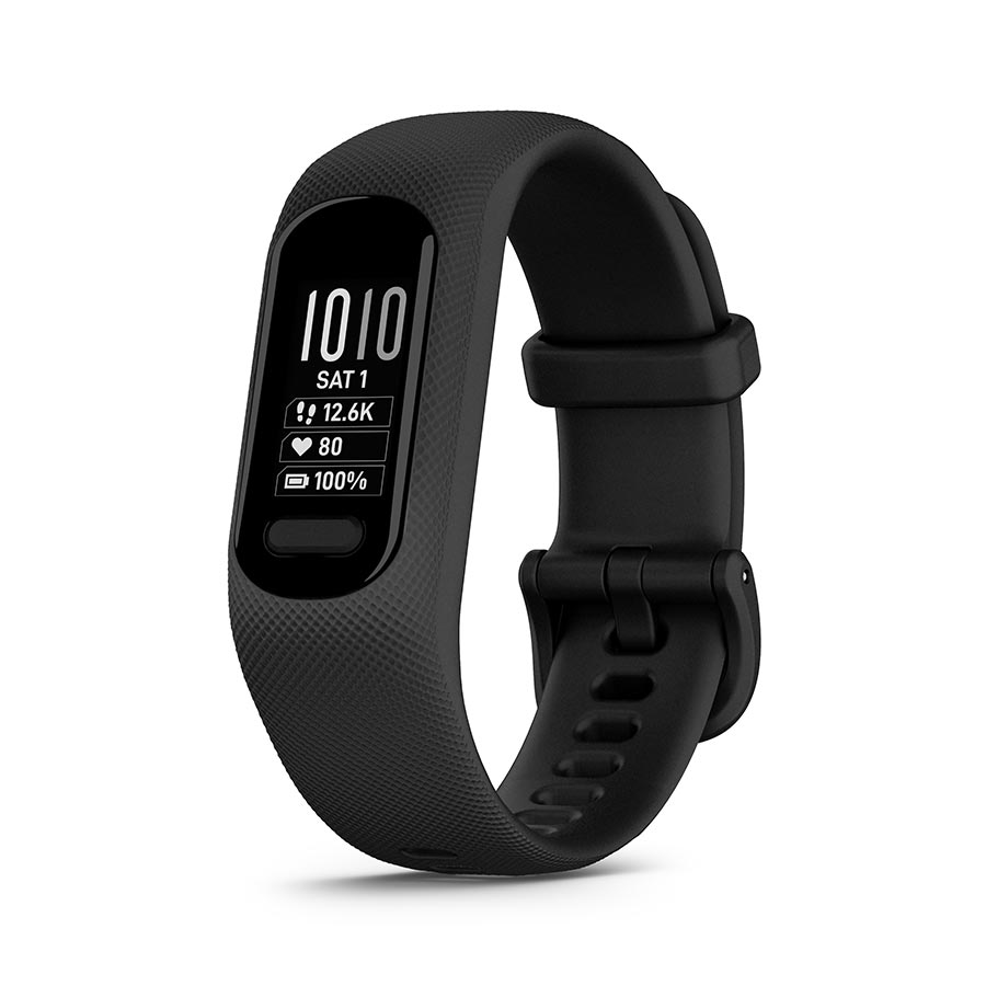 Garmin, vivosmart 5 S/M, Watch, Watch Color: Black, Wristband: Cool Mint - Silicone