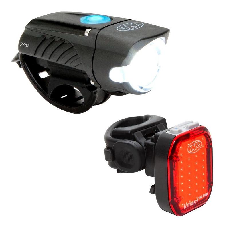NiteRider Rechargeable LED Light Combo, Swift 700 & VMax+ 180
