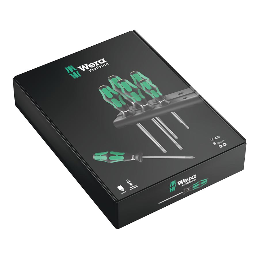 Wera, 334/6 Kraftform, Screwdriver, Set