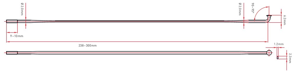 AERO COMP STRAIGHT SPOKES