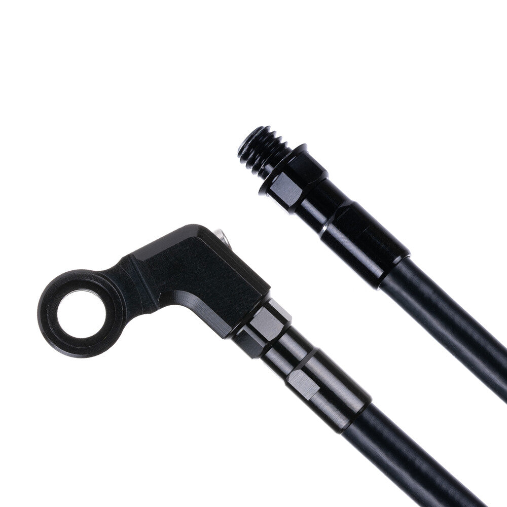 HOSE KIT ANGLED BLK/STRGT M6 BLK KEV 900MM